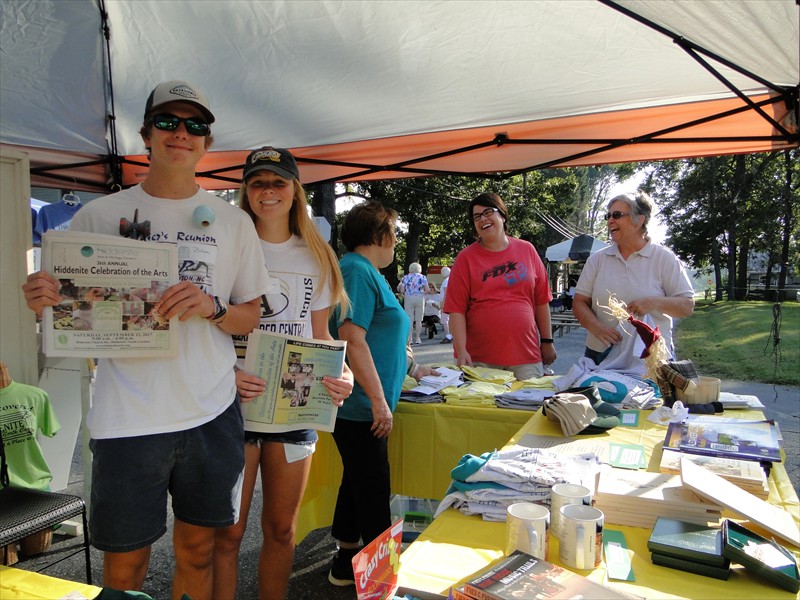 Hiddenite Center Information Booth