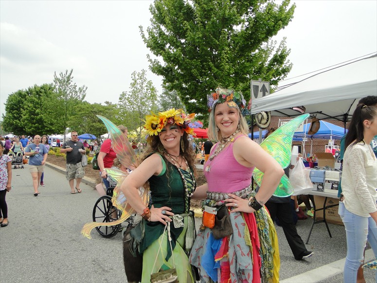 Brucie Abella, the Woodland Fairy, and her friend Pippen