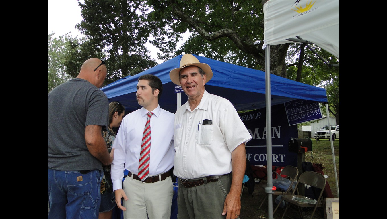 Candidate Edwin Chapman (L)  with Seth Chapman