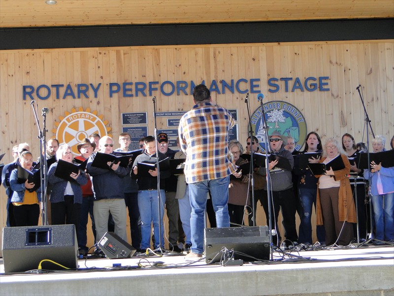 The Rotary Performance Stage - The Studio 3 Chorale performs