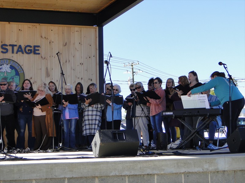 The Rotary Performance Stage - The Studio 3 Chorale performs