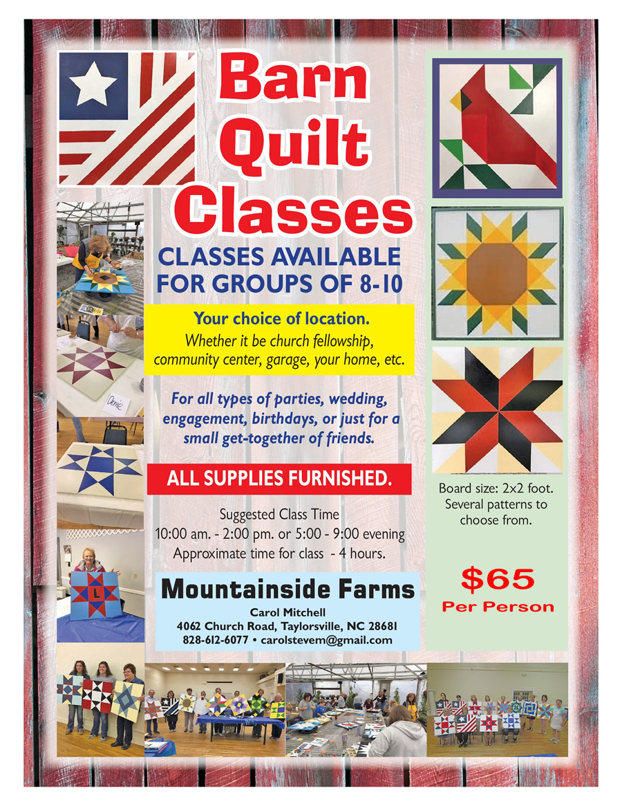 Barn Quilt Class  N.C. Cooperative Extension