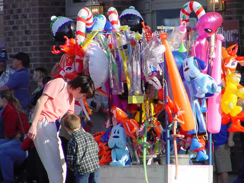 Toy Vendor at the Christmas Parade 2001